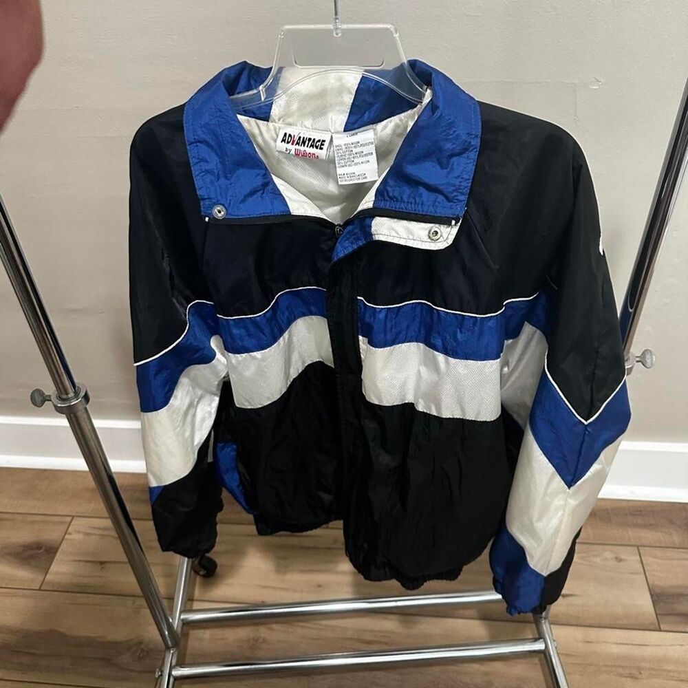 Vintage 90s Advantage by Wilson Colorblock Nylon Windbreaker Jacket Large